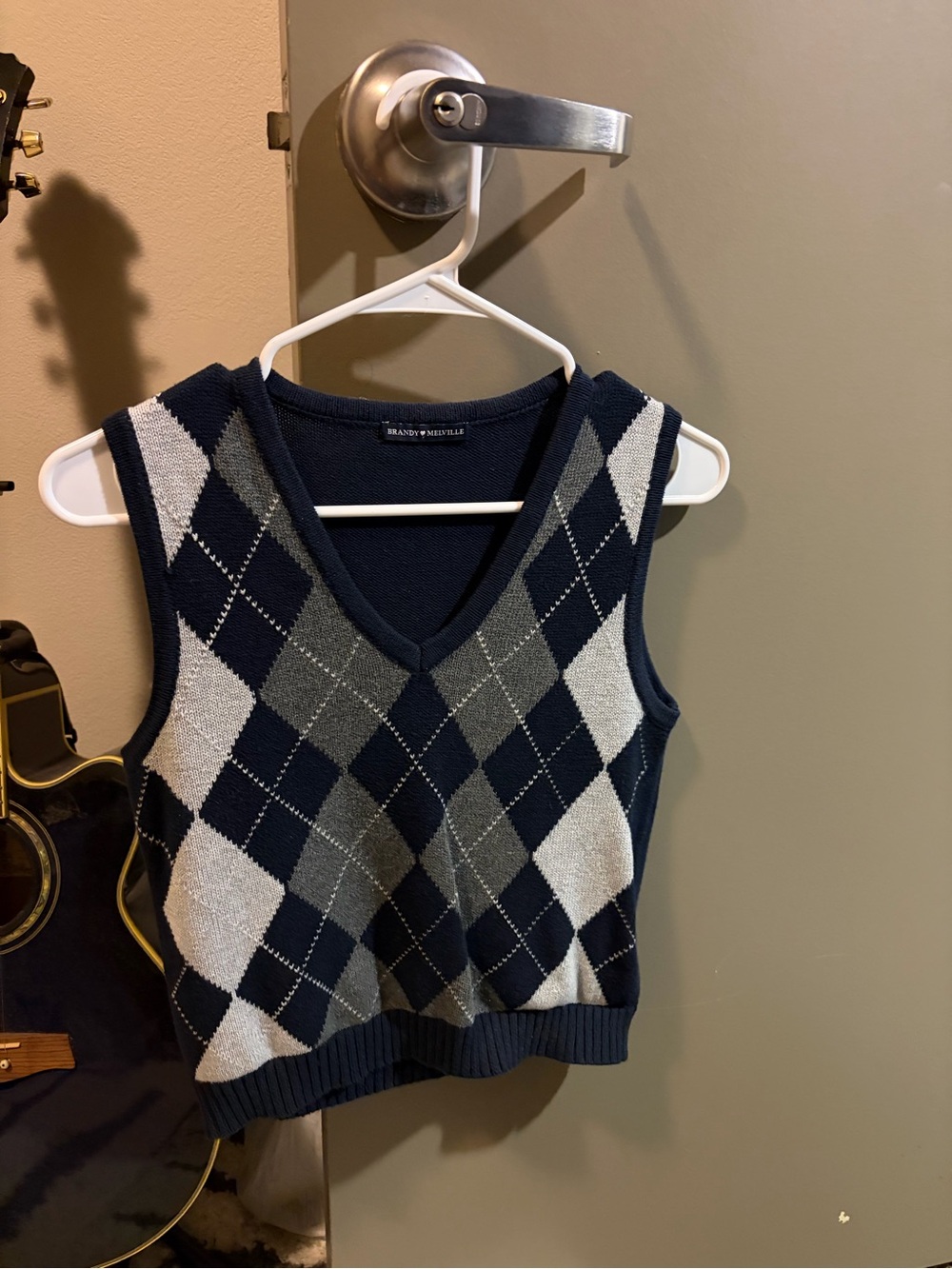 Brandy Melville argyle sweater vest